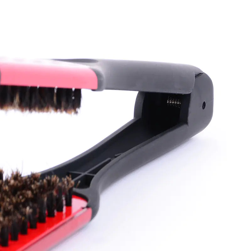 Professional Matte Black Red Straightening Hair Comb